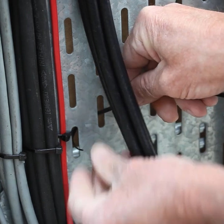 Cable tray installation using Bendy Cable Ties